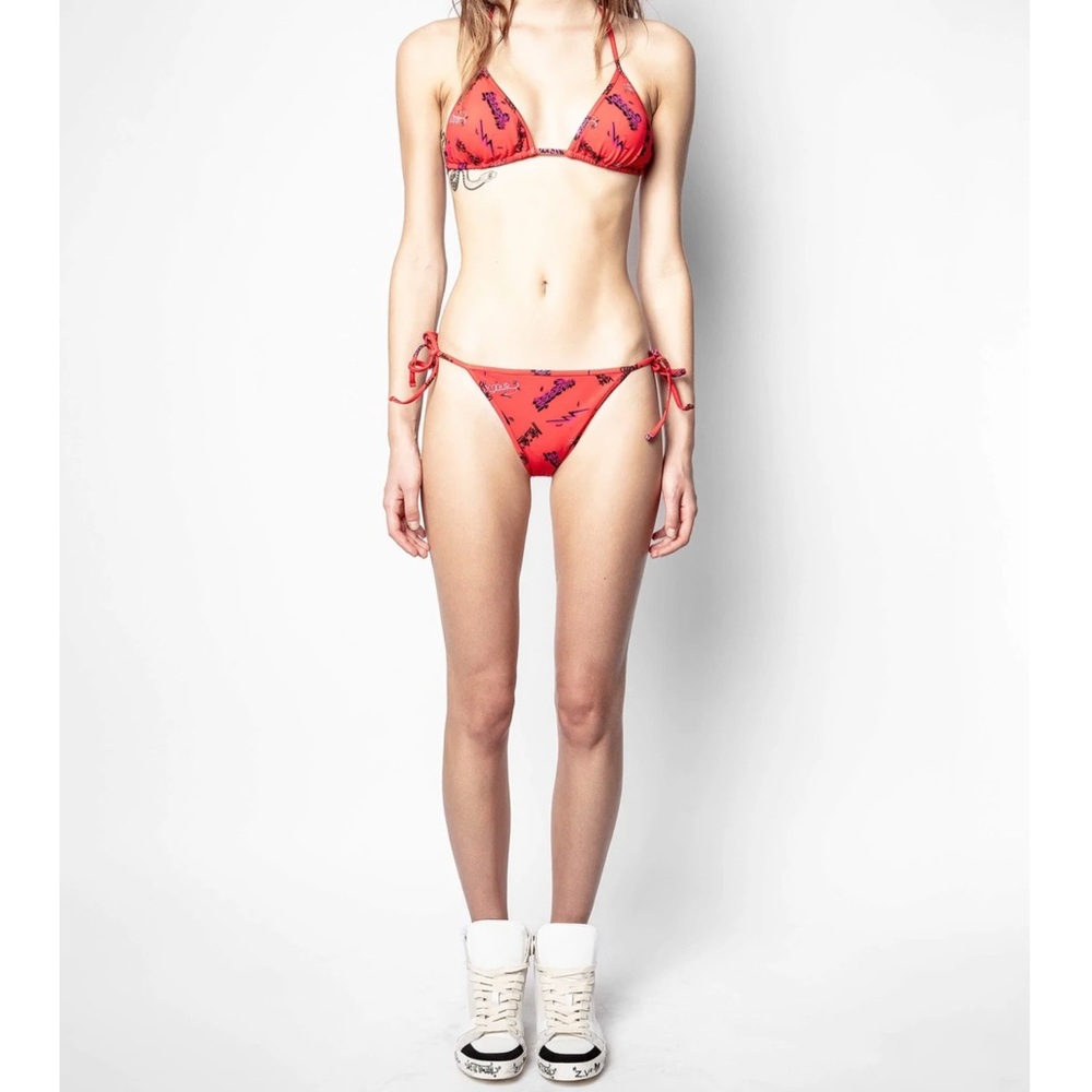NWT Zadig & Voltaire Red Triangle Bikini